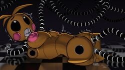 abused amputee animatronic anthro asphyxiation avioylin bodily_fluids breasts choking detachable_parts detailed_background disability disembodied_hands female five_nights_at_freddy's five_nights_at_freddy's_2 forced hi_res limbless machine motion_lines nipples pain penetration robot scottgames sex sharp_teeth solo stomach_bulge teeth tentacle tentacle_penetration tentacle_sex toy_chica_(fnaf) vaginal_penetration