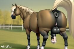 ai_generated equine equine_penis equine_pussy feral horse horsecock novalai tagme up_close