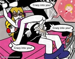 1girls 2boys accurate_art_style anal anal_insertion anal_sex anthro artstyle_imitation backsack beanie belly blonde_female blonde_hair brown-tinted_eyewear cum cum_in_ass cum_in_pussy cum_inside daisuki_rap_(rhythm_tengoku) double_penetration exposed_breasts exposed_stomach glasses headphones holding_arm impregnation love_rap_(rhythm_heaven) lying lying_on_back lying_on_person mc_adore nintendo nipples no_pants on_car open_mouth pants_down pokenaito pulled_down_top rhythm_heaven rhythm_tengoku ripped_clothing sora_(rhythm_tengoku) spread_legs sunglasses sweat threesome tinted_eyewear topless torn_clothes torn_legwear vaginal_penetration vaginal_sex