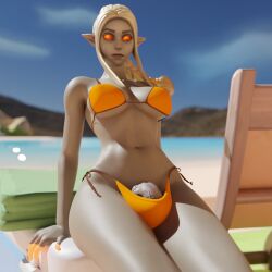 3d 3d_(artwork) beach big_ass big_breasts big_butt bikini bikini_bottom bikini_top bulge bulge_through_clothing ember_(fortnite) fortnite fortnite:_battle_royale futa_only futanari futanari glowing_eyes grey_body grey_skin huge_cock huge_cock kewdlewd looking_away orange_eyes penis penis_out summer thick_thighs thighs white_hair