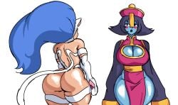 big_ass big_breasts boob_window capcom cat_ears cat_tail catgirl clothing darkstalkers dress felicia felicia_(darkstalkers) good_waist-hip_ratio hsien_ko jiangshi large_breasts lei-lei lei_lei oiled_ass royalmilk20 shiny_skin tagme thick_thighs wide_hips