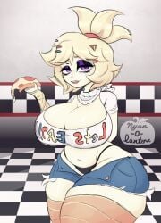 1girls ass avian big_ass big_breasts big_butt big_thighs bird blonde_hair breasts cally3d chica_(cally3d) chica_(fnaf) chicken chiku chiku_(cryptia) chubby clazzey cryptiacurves curvaceous curvy curvy_body curvy_female curvy_figure curvy_hips dumptruck_ass fazclaire's_nightclub five_nights_at_freddy's fnaf fredina's_nightclub hips huge_ass huge_breasts huge_butt huge_thighs humanization humanized humanized_animatronic nyan_o_lantern(artist) pizza purple_eyes scottgames sleepy thick_thighs thighhighs thighs thong tired tired_eyes wide_hips wide_thighs yellow_body yellow_hair yellow_skin