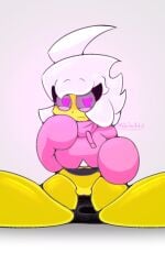 bottomless geometry_dash hoodie pink_hoodie pink_sweater robot robot_girl stylus trianna_(yellolight) vaginal_penetration yellolight