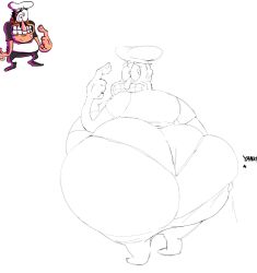 1boy animehikaridesu ass belly big_ass big_butt fat fat_ass fat_man gay huge_ass huge_butt human human_only male male_only peppino_spaghetti pizza_tower solo solo_male tagme thick_ass thick_butt