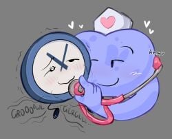 battle_for_dream_island bfb bfdi clock_(bfdi) critterscrawl gay implied_gay listening_to_stomach nurse_cap nurse_hat object_show object_shows stethoscope the_power_of_two tpot winner_(bfdi)