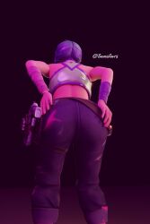 ass_focus ass_grab back_view clothed clothing fortnite pose posing samiar15_ splatterella