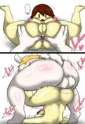 anal anal_penetration anal_sex anthro anthro_penetrating anthro_penetrating_human anus asgore_dreemurr ass blonde_hair bodily_fluids boss_monster bovid breasts brown_hair caprine chara dominant dominant_male duo enigi09 father_and_daughter female female_chara female_chara_(undertale) female_penetrated fur genitals goat heart hi_res horn human human_penetrated humanoid interspecies legs_up male male/female male_penetrating male_penetrating_female mammal motion_lines nervous penetration piledriver_position pussy rosy_cheeks sex shaking simple_background spread_anus spread_legs spreading straight submissive submissive_female sweat tail technical_incest tongue tongue_out trembling undertale undertale_(series) unseen_male_face white_background white_body white_fur