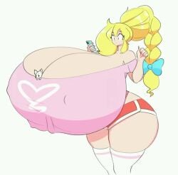 animated big_breasts breasts cassie_(theycallhimcake) huge_breasts hyper_breasts mp4 no_sound tagme theycallhimcake video