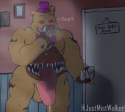 dick five_nights_at_freddy's five_nights_at_freddy's_4 male male_only nightmare_fredbear_(fnaf) the_mist_walker