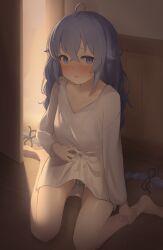 1futa blush breasts clothed clothing erection erection_under_clothes futa_only futanari human light-skinned_futanari light_skin long_hair masturbation mostly_clothed mushoku_tensei nemu_mayo penis penis_under_clothes precum precum_through_clothing purple_hair roxy_migurdia sitting solo toukarachi