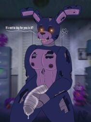 bonnie_(fnaf) dick five_nights_at_freddy's five_nights_at_freddy's_4 male male_only nightmare_bonnie snakepuke69_(artist)