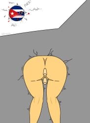 1girls anal anal_penetration anal_sex ass ass_focus big_ass breachka countryhumans countryhumans_girl cuba_(countryhumans) cuban cuban_flag double_penetration focus_on_ass naked naked_female nude nude_female penetration penis penis_in_ass penis_in_pussy penis_in_vagina rape stuck stuck_in_wall