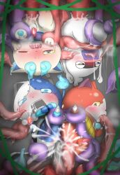 cum_in_ass cum_in_mouth feline gay hentai jibanyan koma-san komasan level-5 robonyan robonyan_f-gata tentacle whisper_(yo-kai_watch) whisper_(youkai_watch) yo-kai yo-kai_watch youkai youkai_watch yōkai