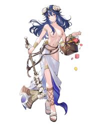 1girls alternate_costume axe bare_legs basket biggitybiggitybig blue_eyes blue_hair breasts edit edited_official_artwork female female_only female_pubic_hair fire_emblem fire_emblem_awakening fire_emblem_heroes flower hair_flower head_wreath legs long_hair looking_at_viewer lucina_(fire_emblem) lucina_(valentine)_(fire_emblem) medium_breasts nintendo nipples nude nude_female nude_filter official_alternate_costume pubic_hair smile solo symbol-shaped_pupils transparent_background weapon