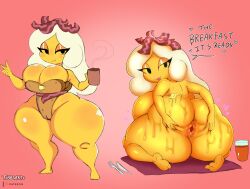 adventure_time big_ass big_breasts breakfast_princess breasts bubble_butt cartoon_network food_creature huge_ass shortstack tibbs_arts