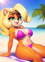 coco bandicoot from activision by noncomposmentis