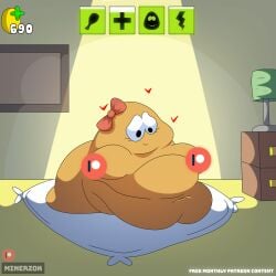 bbw belly fat obese obese_female pou pou_(game) ssbbw video_game video_game_character video_games