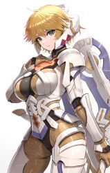 1girls absurd_res android ass ass_visible_through_thighs blonde_hair breasts bubble_butt busty child_bearing_hips curvy cyborg female female_only fiora_(xenoblade) gonzarez green_eyes hand_on_chest highres holding_object holding_sword holding_weapon hourglass_figure large_ass large_breasts massive_breasts mechanical mechanical_arms mechanical_wings monolith_soft nintendo robot robot_girl short_hair silver_armor sword thick_thighs thighs voluptuous weapon wide_hips wings xenoblade_(series) xenoblade_chronicles