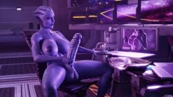 1futa 3d 3d_animation 4k animated asari athletic_female athletic_futanari big_balls big_breasts big_penis blender blue_skin futa_only futanari human jerking lecherix liara_t'soni mass_effect masturbation miranda_lawson no_sound solo tagme video