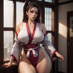 mai shiranui from fatal fury by vilacrym