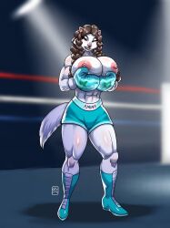 1girls abs amina_(lovingzoya) animal anthro arena artist_name athletic athletic_female biceps big_ass big_breasts big_thighs boxing boxing_gloves boxing_ring boxing_shoes boxing_shorts breasts breasts_bigger_than_head busty cleavage curvaceous curvy curvy_figure cyan_boxing_gloves cyan_gloves cyan_shoes cyan_shorts digital_drawing_(artwork) digital_media_(artwork) eyebrows eyelashes eyes female female_focus female_only fighter fit fit_female furry gabocaricaturas gloves hair hips holding_breasts hourglass_figure huge_ass huge_breasts human humanoid large_breasts legs light-skinned_female light_skin lips lipstick looking_at_viewer mature mature_female muscles muscular original original_character red_lipstick shoes solo star_boxing_gloves thick thick_ass thick_legs thick_lips thick_thighs thighs toned toned_body toned_female top_heavy topless topless_boxing upper_body voluptuous waist watermark weasel weasel_humanoid wide_hips