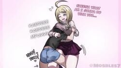 1boy 1girls ahoge akamatsu_kaede animated backsack ballbusting black_hair blonde_female blonde_hair breast_smother comic cum cum_in_pants cum_on_leg cum_on_legs cum_on_lower_body cum_through_clothes cum_through_underwear cumshot danganronpa danganronpa_(series) danganronpa_v3 dry_humping erection erection_under_clothes erection_under_clothing female femdom fully_clothed gentle_femdom gentle_mommy grinding grinding_on_leg hand_holding handholding head_under_clothes heart height_difference holding_hands humiliation humping humping_leg larger_female leg_humping male mosbles mp4 needy purple_skirt saihara_shuuichi simple_background size_difference skirt smaller_male smooth_skin sound suffocating suffocation tagme taller_girl thick_thighs thigh_sex thighjob under_shirt video voice_acted