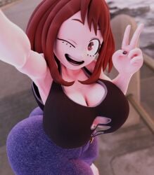 ochako uraraka from boku no hero academia by neenbeanmachine