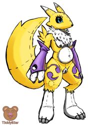 animate_inanimate anthro bandai_namco breasts canid canine digimon digimon_(species) female fox hi_res living_plushie mammal plushie plushophilia pregnant pregnant_female renamon solo strategically_placed_hole t3ddyb3ar