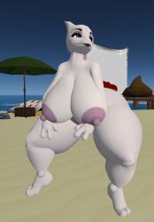 anthro big_breasts breasts female female_mewtwo ferialexonar mewtwo pokemon pokemon_(species) thick_thighs wide_hips