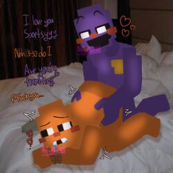 anal anal_sex bondage dave_miller_(dayshift_at_freddy's) dayshift_at_freddy's dsaf english_text gay jack_kennedy_(dayshift_at_freddy's) male/male male_only nsfwplus910 orange_skin purple_skin text yaoi