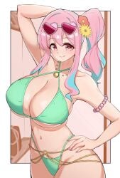 armpits bikini hozuki_kaede huge_breasts kirchoff onii-chan_wa_oshimai!