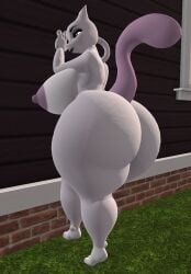 big_ass big_breasts breasts bubble_butt female female_mewtwo ferialexonar huge_ass mewtwo pokemon pokemon_(species) thick_thighs wide_hips