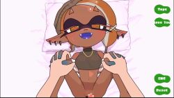 1280x720 1boy 1girls 720p animated beanie black_clothes black_clothing black_topwear bottomless censored censored_penis clothed_sex clothing cum cum_in_pussy cum_inside dark-skinned_female dark_skin deep_cut_(splatoon) dialogue earrings ejaculation ejaculation_while_penetrated english_text female frye_(splatoon) hand_holding heart-shaped_pupils heart_eyes hetero holding_hands inkling interlocked_fingers longer_than_30_seconds longer_than_one_minute male missionary mosaic_censoring mp4 multiple_orgasms necklace nintendo no_panties no_underwear on_back open_mouth partially_clothed penetration pointy_ears pov pov_eye_contact sex sound speech_bubble splatoon splatoon_3 tagme tentacle_hair topwear tukada unprotected_sex vaginal_penetration vaginal_sex video