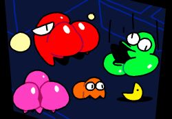 ass big_ass big_butt blinky_(pac-man) clyde_(pac-man) female ghost ghosts male pac-man pac-man_(series) pellet pinky_(pac-man) superiorfox