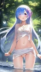 adorable ai_generated ai_pussy cum_in_pussy cute fairies hylian_r34 kawaii lake outdoors pussy_juice_drip re:zero_kara_hajimeru_isekai_seikatsu rem_(re:zero) tagme wet_clothes young young_female young_girl young_woman