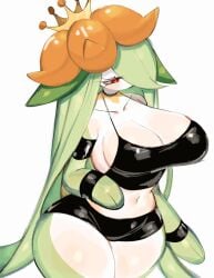 big_breasts breasts chubby huge_breasts lilligant nintendo plant_girl plant_humanoid pokemon pokemon_(species) pokemon_bw tagme thick_thighs thunder_thighs usa37107692 wide_hips