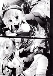 censored cum kaitsuushin monochrome namamo_nanase nipples oppai panties penis rozen_maiden sex suigintou thigh_sex