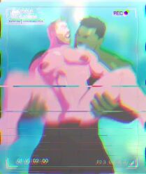 2boys anal animated avengers average_neighbor bara blonde_hair blue_eyes bouncing_pecs cum cum_in_ass eye_contact flashing_lights gay green-skinned_male green_skin hulk hulk_(series) human leg_spread light-skinned_male light_skin longer_than_30_seconds male male_only male_penetrated marvel moaning muscle muscular pecs penis reverse_suspended_congress shitpost smiling sound tagme thor_(marvel) thor_(series) video video_camera