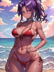 1girls ai_generated artist_request bikini curvy_body curvy_female curvy_figure female_focus female_only hi_res highschool_of_the_dead huge_breasts rika_minami seductive_look stable_diffusion voluptuous voluptuous_female