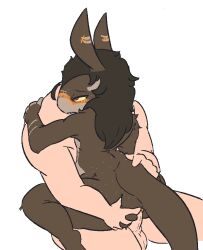 alien anthro anthro_penetrated ass big_butt blush botanics brown_body brown_fur butt_grab duo female female_anthro female_on_human female_on_top female_penetrated from_front_position fur genitals half-closed_eyes hand_on_butt holding_each_other human human_on_anthro human_penetrating human_penetrating_anthro human_penetrating_female interspecies looking_pleasured male male/female male_on_anthro male_penetrating male_penetrating_female mammal narrowed_eyes on_top orange_pussy penetration penile penile_penetration penis_in_pussy pussy sex tan_body tan_fur the_nature_of_predators thick_thighs vaginal_penetration vaginal_penetration venlil_(the_nature_of_predators)