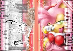 amy_rose color comic_cover sonic_(series) tcprod