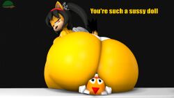 1girls 2023 3d anthro ass bangs big_ass breasts cindablimp dialogue doll domestic_cat facesitting felid feline female honey_the_cat huge_ass large_ass looking_back mobian_(species) sega sitting sonic_(series) sonic_the_hedgehog_(series) tails_doll thick_thighs voluptuous wide_hips