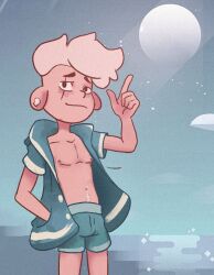 beach cartoon cartoon_network lars_barriga off_colors_(steven_universe) softcore steven_universe underwear