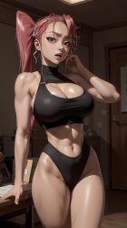 1girls ai_generated artist_request curvaceous curvy_body curvy_female curvy_figure female_focus female_only highschool_of_the_dead huge_breasts saya_takagi seductive_look solo_focus stable_diffusion voluptuous voluptuous_female