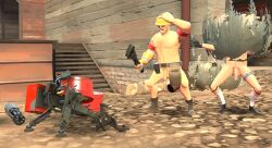 3d_(artwork) balls dick engineer engineer_(team_fortress_2) male male_only naked naked_male nude nude_male penis spy spy_(team_fortress_2) team_fortress_2 tf2 valve