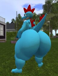 1girls 3d anthro anthro_only big_ass big_breasts breasts bubble_butt female female_only feraligatr ferialexonar huge_ass pokemon solo tagme thick_thighs wide_hips