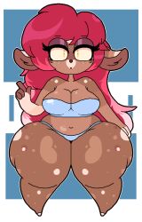 1girls anthro anthro_only big_breasts breasts female female_only heyfawndue solo thick_thighs wide_hips