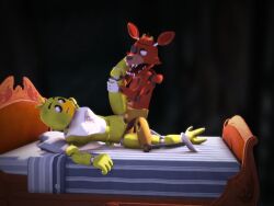 2014 3d_(artwork) 3d_animation 4:3 animated animation animatronic anthro anthro_only avian bird canid canine cavafly01 chica_(fnaf) chicken digital_media_(artwork) duo erection female female_penetrated five_nights_at_freddy's fox foxy_(fnaf) furry furry_only galliform gallus_(genus) genitals high_framerate machine male male/female male_penetrating male_penetrating_female mammal moaning penetration penile penile_penetration penis penis_in_pussy phasianid pussy robophilia robot scottgames sex sound tagme vaginal_penetration video