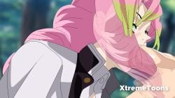 1boy 1girls animated blowjob deepthroat demon_slayer duo fellatio female hair_pull irrumatio kamado_tanjirou kanroji_mitsuri kimetsu_no_yaiba loop male oral penis pink_hair sound straight tagme tied_hair tri_braids tri_tails video xtremetoons