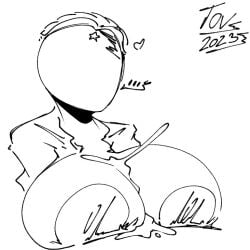 atomic_heart big_breasts cum paizuri right_(atomic_heart) sketch the_twins_(atomic_heart) titfuck titjob tovicsnail